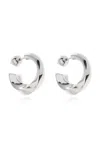 Jacquemus The Tourni Hoops Earrings In Silver