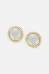 Jacquemus Silver Gold The Rond Drop Earrings In Gold
