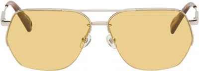 Jacquemus Silver La Croisière 'the Aviador' Sunglasses