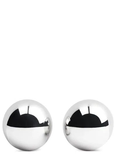 JACQUEMUS SILVER LES BOUCLES SALON EARRINGS
