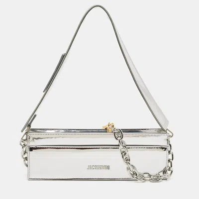 Pre-owned Jacquemus Silver Patent Leather Le Sac Ciuciu Shoulder Bag