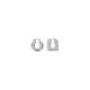 Jacquemus Silver Rond Carre Earrings In Silver