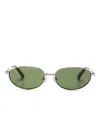 Jacquemus Multicolor Silver-tone Sunglasses In Silver