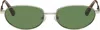 Jacquemus Silver 'the Alba' Sunglasses In Silver
