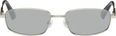 Jacquemus Silver 'the Sera' Sunglasses