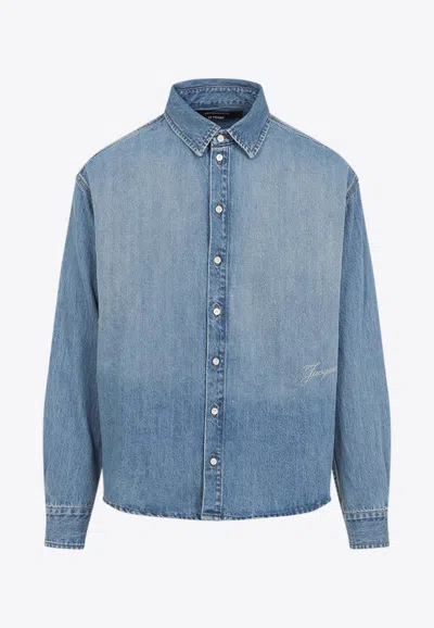 JACQUEMUS SIMON DE-NÎMES FADED DENIM SHIRT
