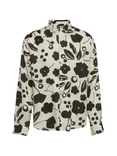 Pre-owned Jacquemus Simon Floral-print Shirt In White