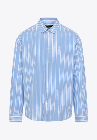 JACQUEMUS SIMON JACQUARD STRIPE SHIRT