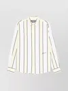 Jacquemus Simon Shirt Buttoned Cuffs Striped Pattern In White