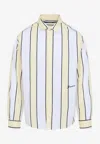 Jacquemus Simon Shirt Buttoned Cuffs Striped Pattern In Multi