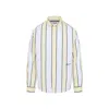 Jacquemus Simon Shirt Buttoned Cuffs Striped Pattern In White