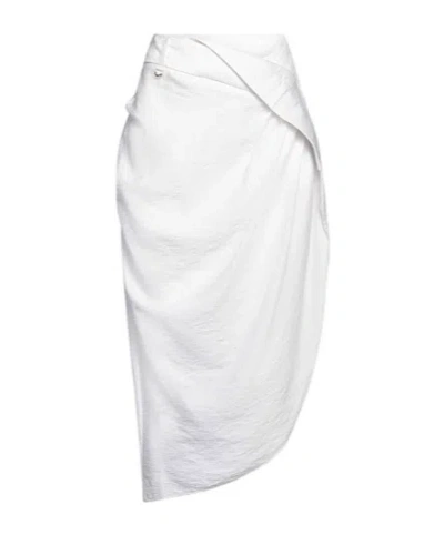 Jacquemus Simple And Irregular Skirt In White