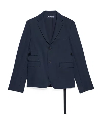Jacquemus Single-breasted Blazer In Black