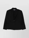 Jacquemus Single Breasted Long Sleeve Notch Lapel Jacket In Black