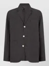 Jacquemus Single Breasted Tailored Jacket Notch Lapel In Brown