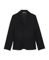 Jacquemus Single-breasted Virgin-wool Blazer In Black