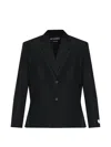 Jacquemus Single-breasted Wool Blazer In Black