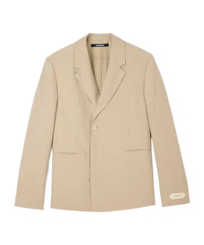 Jacquemus Single-breasted Blazer In Brown