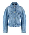 Jacquemus Single-breasted Denim Jacket In Blue
