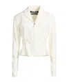 Jacquemus Single-breasted Fitted Suit In White