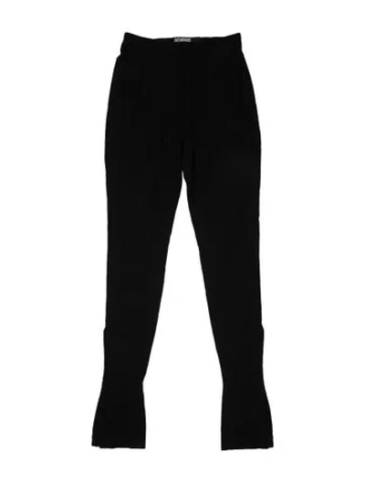 Pre-owned Jacquemus Skinny Leg Pants In Black