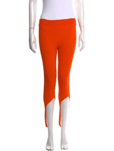 Pre-owned Jacquemus Skinny Leg Pants In Orange