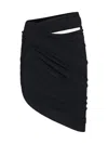 Jacquemus Minirock La Mini Jupe Drapeado In Black
