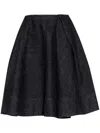 Shop Jacquemus Skirt In Dark Navy
