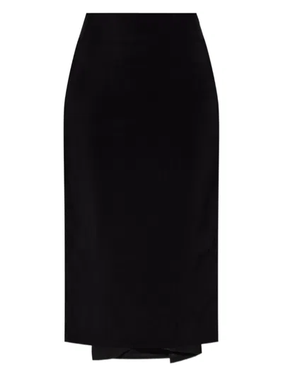 Jacquemus Floor-length Viscose Blend Skirt In Black