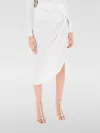 Jacquemus La Jupe Saudade Asymmetric Skirt In 白色