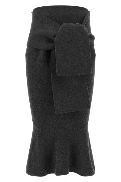 Jacquemus Skirt 'la Jupe Fiocco' In Gray