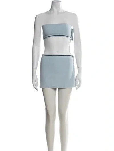 Pre-owned Jacquemus Skirt Set In Blue/neutrals
