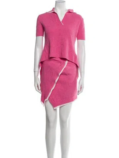 Pre-owned Jacquemus Skirt Set In Pink