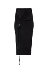 Jacquemus Pareo Croissant Buckle Slit Long Skirt