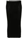 Jacquemus La Jupe Pralu Midi Skirt In Black