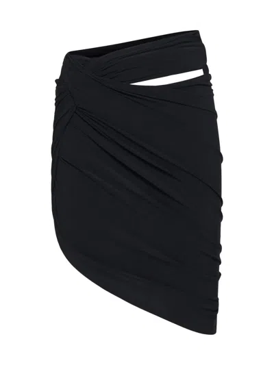 Jacquemus Women La Mini Jupe Skirt In Black