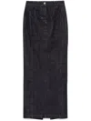 Jacquemus Le Jupe De-nimes Maxi Skirt In Blue