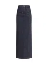 Jacquemus Womens Dark Navy La Jupe De-nîmes Crayon Denim Maxi Skirt In Dark Navy