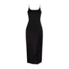 Jacquemus Sleek Black Evening Dress With Thin Straps