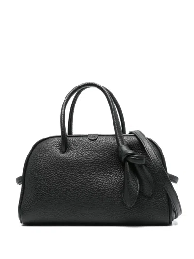 Jacquemus Sleek Black Silk And Nylon Bag With Elongated Silhouette