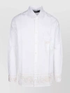JACQUEMUS SLEEVED SHIRT WITH EMBROIDERED ACCENTS