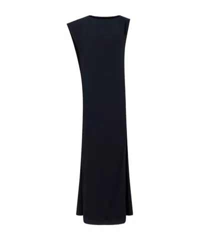 Jacquemus Sleeveless Boat Neck Dress In Black