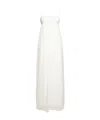 Jacquemus Peplo Jersey And Muslin Maxi Dress