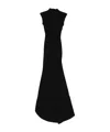 Jacquemus Womens Black La Robe Alba Cap-sleeves Stretch-woven Maxi Dress In Black