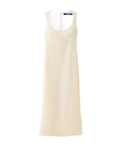Jacquemus The Tablier Dress In White