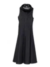 Jacquemus Sleeveless Flared Day Dress In Blue