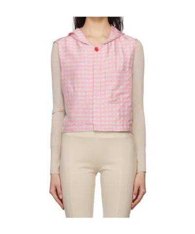 Jacquemus Sleeveless Hooded Vest In Nude