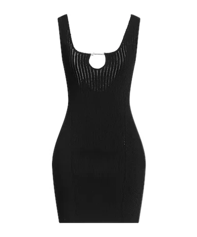 Jacquemus Sleeveless Knit Dress In Black