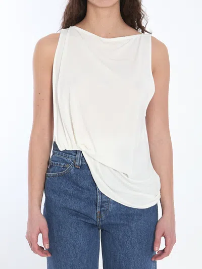 Jacquemus Sleeveless Shirt In White