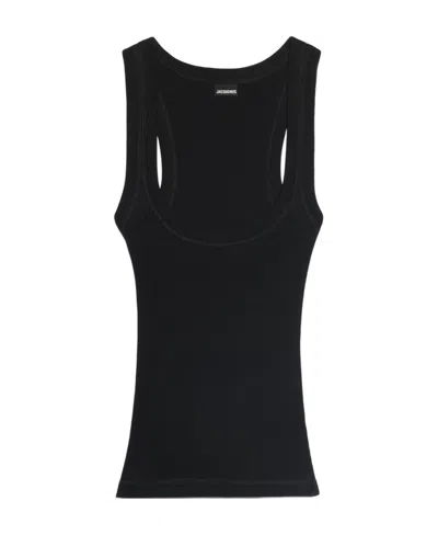Jacquemus Sleeveless Tank Top In Black